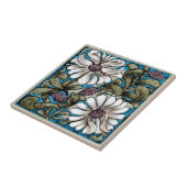 William * Morris De Morgan Sprig of Flowers White タイル (側面)