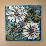 William * Morris De Morgan Sprig of Flowers White タイル<br><div class="desc">Sprig of Flowers 1880-1890 De Morgan、William Morris</div>