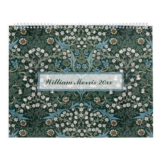 William Morris Decorative Arts Custom Year  カレンダー (カバー)