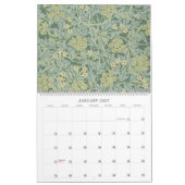 William Morris Decorative Arts Custom Year  カレンダー (1月 2027)