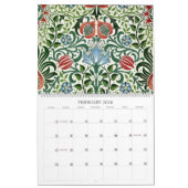 William Morris Decorative Arts Custom Year  カレンダー (2月 2026)