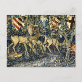 William Morris Deer and Shields in Verdant Realm ポストカード (正面)