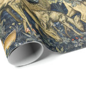 William Morris Deer and Shields in Verdant Realm ラッピングペーパー (ロールコーナー)