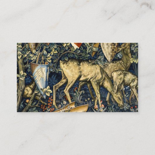 William Morris Deer and Shields in Verdant Realm 名刺 (裏面)