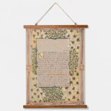 William Morris Dwellers at Eyr Floral Script