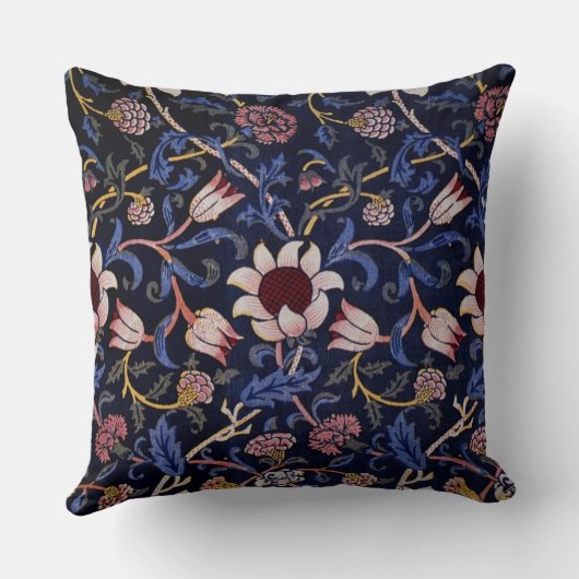 William Morris' flora pattern, Evenlode. クッション (裏面)