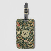 William Morris Floral ラゲッジタグ (正面縦)