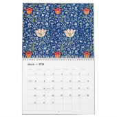 William Morris Floral Design カレンダー (3月 2026)