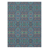 William Morris Floral Pattern Harebell, Blue Pink テーブルクロス (正面)
