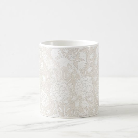 William Morris Floral Pattern in Sepia  コーヒーマグカップ (中央)