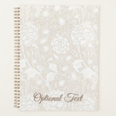 William Morris Floral Pattern in Sepia プランナー手帳 (正面)