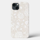 William Morris Floral Pattern in Sepia Case-Mate iPhoneケース (裏面)