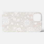 William Morris Floral Pattern in Sepia  Case-Mate iPhoneケース (裏面 (横))