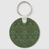 William Morris Flower Garden-Greens キーホルダー (裏面)
