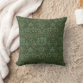 William Morris Flower Garden-Greens クッション (ブランケット)
