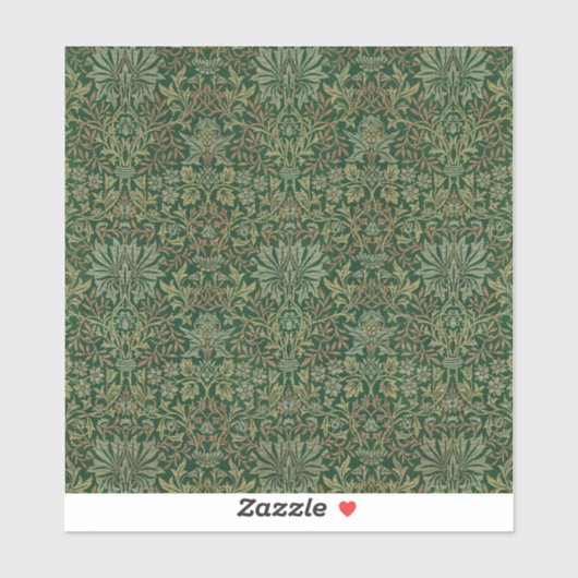 William Morris Flower Garden-Greens シール (シート)