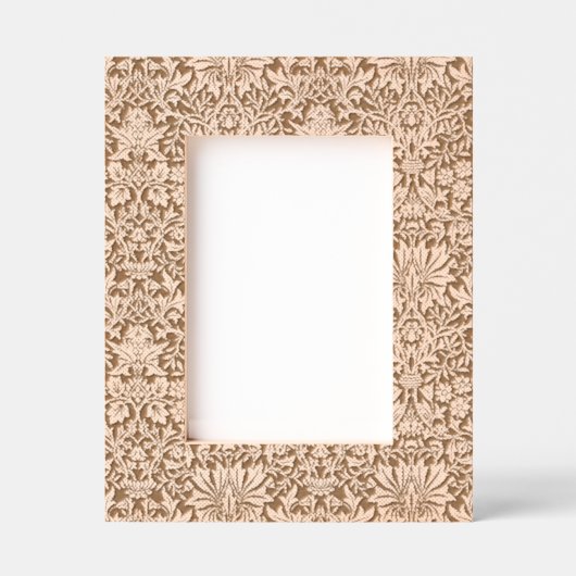 William Morris Flower Garden-Greens レーザー彫刻フレーム (正面)