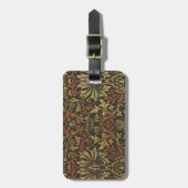 William Morris Flower Garden Tapestry ラゲッジタグ (正面縦)