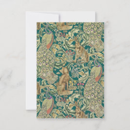 William Morris "Forest" Flat Thank You Card サンキューカード