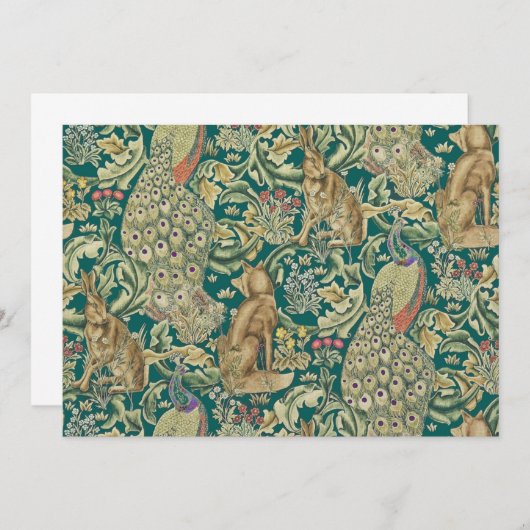 William Morris "Forest" Invitation 招待状 (正面/裏面)