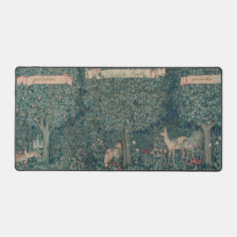 William Morris Forest Tapestry with Personalizatio デスクマット