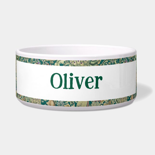 William Morris Forest Victorian Personalized ボウル (正面)