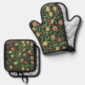 William Morris Fruit Pattern 鍋つかみ&鍋敷きセット (正面/裏面)