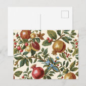 William Morris Fruit Pomegranate pattern ポストカード (正面/裏面)