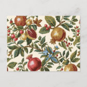 William Morris Fruit Pomegranate pattern ポストカード (正面)