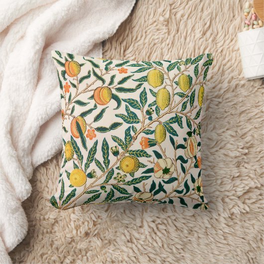 William Morris Fruit Pomegranate Vintage  クッション (ブランケット)