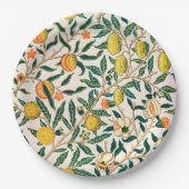 William Morris Fruit Pomegranate Vintage  ペーパープレート (正面)