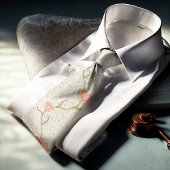 William Morris Garden Tulip Floral Pattern ネクタイ