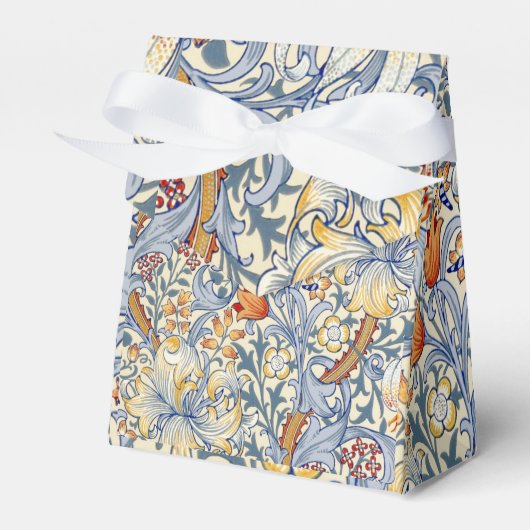 William Morris Gold Lily Favor Box フェイバーボックス (正面サイド)
