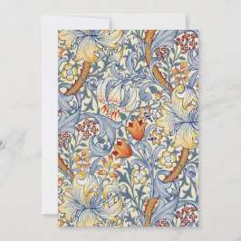 William Morris Gold Lily Flat Note Card ノートカード