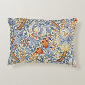 William Morris Gold Lily Victorian Wallpaper アクセントクッション (裏面)
