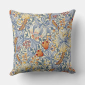 William Morris Gold Lily Victorian Wallpaper クッション (裏面)