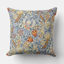 William Morris Gold Lily Victorian Wallpaper クッション
