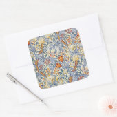 William Morris Gold Lily Victorian Wallpaper スクエアシール (封筒)