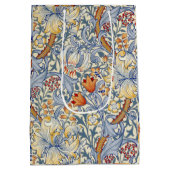 William Morris Gold Lily Victorian Wallpaper ミディアムペーパーバッグ (裏面)
