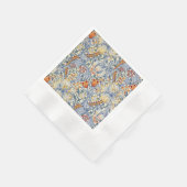 William Morris Gold Lily Victorian Wallpaper 縁ありカクテルナプキン (角)