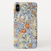 William Morris Gold Lily Victorian Wallpaper iPhoneケース (裏面)