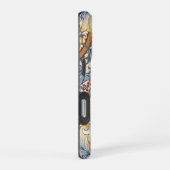 William Morris Gold Lily Victorian Wallpaper iPhoneケース (右側面)