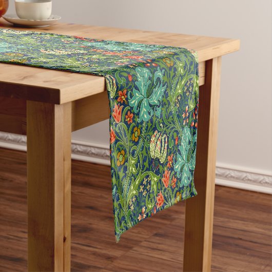 William Morris Golden Lily Floral Pattern ショートテーブルランナー (インサイチュ)