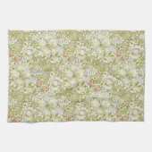 William Morris Golden Lily Garden Flower Classic キッチンタオル (横)