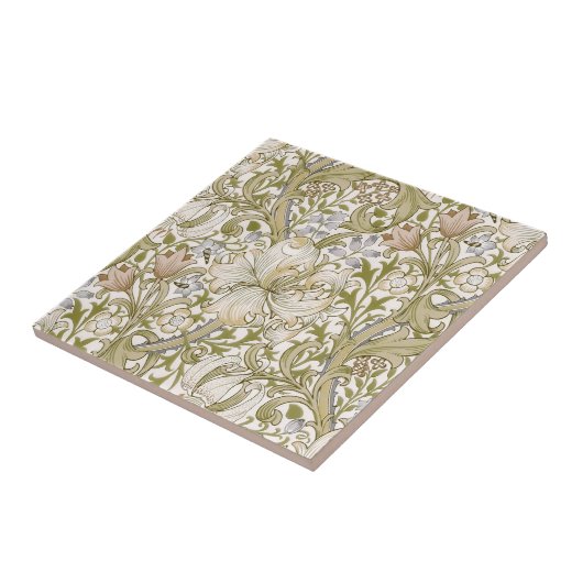 William Morris Golden Lily Garden Flower Classic タイル (側面)