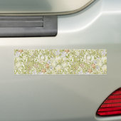 William Morris Golden Lily Garden Flower Classic バンパーステッカー (車上)