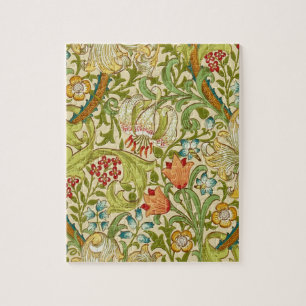 William Morris Golden Lily Vintage Pre-Raphaelite ジグソーパズル