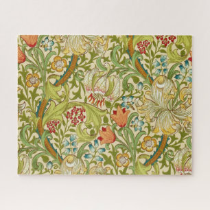 William Morris Golden Lily Vintage Pre-Raphaelite ジグソーパズル