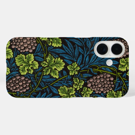 William Morris Grape & Vine Red Green Blue Case-Mate iPhoneケース (裏面 (横))