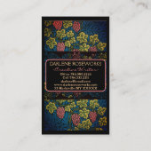 William Morris Grapes & Grape Vines Business Card 名刺 (裏面)